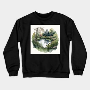 Coy Pond Watercolors Crewneck Sweatshirt